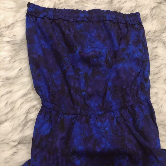 Urban Outfitters Staring at Stars sleeveless strapless purple blue tie dye dress - Picture 4 of 8